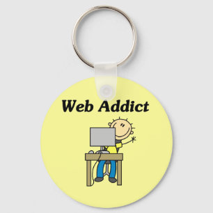 Web-Süchtiger Schlüsselanhänger