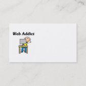 Web-Süchtiger Visitenkarte (Rückseite)