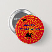 Web- und Spinnen-Pin-Button Button (Vorne & Hinten)