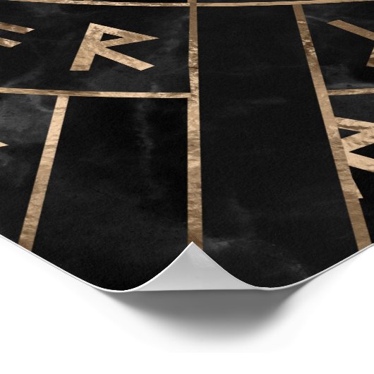 Web von Wyrd Die Matrix des Schicksals - Marmor un Poster (Ecke)