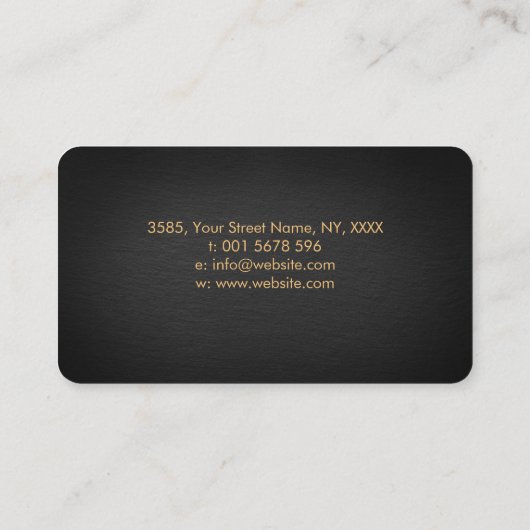 Web von Wyrd in Blume des Lebens Visitenkarte (Rückseite)