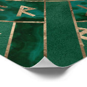 Web von Wyrd - Malachit, Leder und Gold Poster (Ecke)