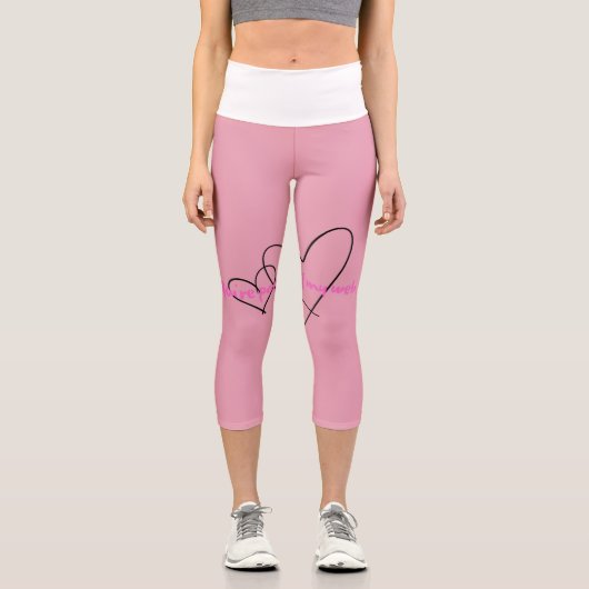 Web Within – Art of Hidden Strength Capri Leggings (Vorderseite)