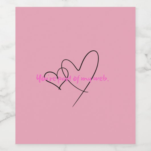 Web Within – Art of Hidden Strength Weinetikett (Einzelnes Label)