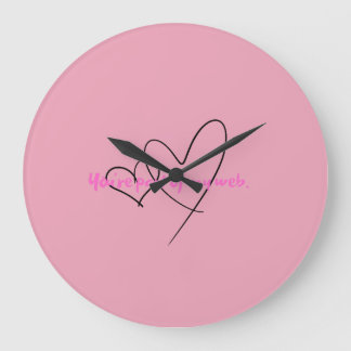Web Within – Kunst der verborgenen Stärke Große Wanduhr