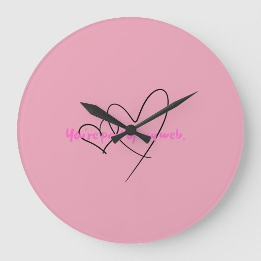 Web Within – Kunst der verborgenen Stärke Große Wanduhr (Vorderseite)