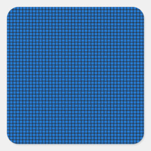 Webart - Azurblau Quadratischer Aufkleber