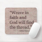 Webart in der Glauben-Mausunterlage Mousepad (Mit Mouse)