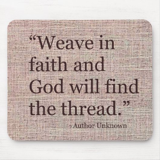 Webart in der Glauben-Mausunterlage Mousepad (Vorne)