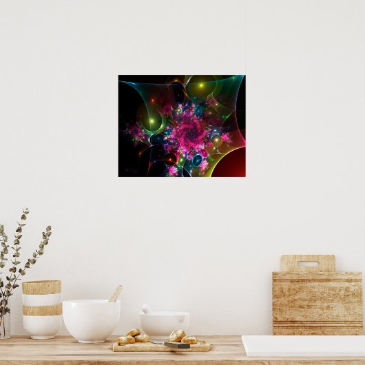 Webb04 20x16-Fraktal Poster (Küche)