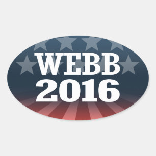 WEBB 2016 OVALER AUFKLEBER