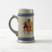 Webb Familienwappen Bierglas (Links)