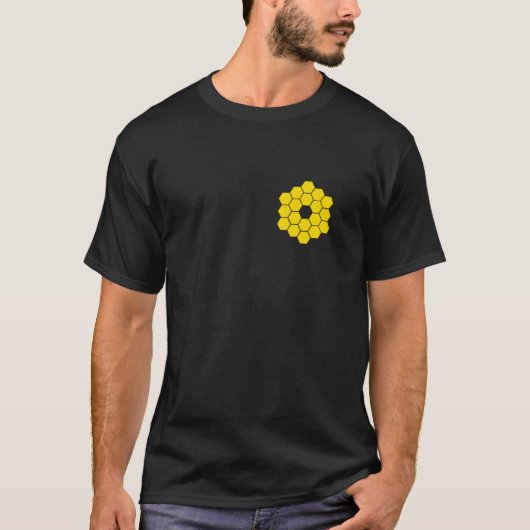 Webb Space Telescope Mirrors Yellow Hexagons JWST T-Shirt (Vorderseite)