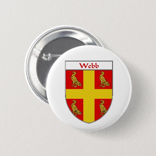 Webb Wappen/Familienwappen Button (Vorne & Hinten)