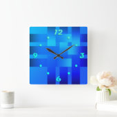 Webbänder, Bänder, Satin-Quadrat-Wanduhr Quadratische Wanduhr (Zuhause)