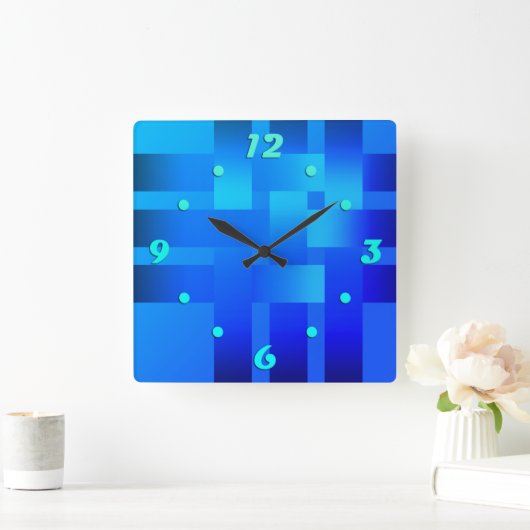 Webbänder, Bänder, Satin-Quadrat-Wanduhr Quadratische Wanduhr (Zuhause)