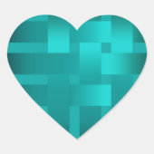 Webbänder Herz-Aufkleber (Vorderseite)