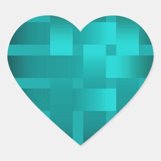 Webbänder Herz-Aufkleber (Vorderseite)