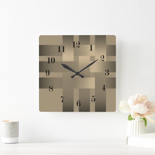 Webbänder, Satin Quadratische Wanduhr (Zuhause)