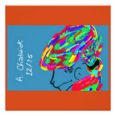 Webbed Scaled Fantasy Creature Fotodruck (Vorne)