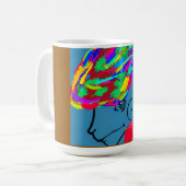 Webbed Scaled Fantasy Creature Kaffeetasse (Vorderseite Links)