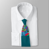Webbed Scaled Fantasy Creature Necktie Krawatte (Gebunden)