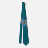 Webbed Scaled Fantasy Creature Necktie Krawatte (Rückseite)