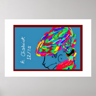 Webbed Scaled Fantasy Creature Poster