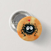 Webber die Spinnen-Lieben Halloween! Button (Vorne & Hinten)