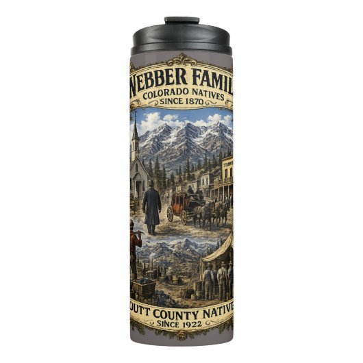 Webber-Familientreffen Thermosbecher (Vorderseite)