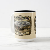 Webber-Familientreffen Zweifarbige Tasse (Vorderseite Links)
