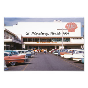 Webb's City St. Petersburg Florida Foto Print