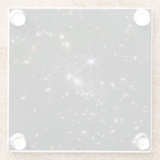 WebbS erste tiefe Feldansicht des Universums Glasuntersetzer (Rückseite)