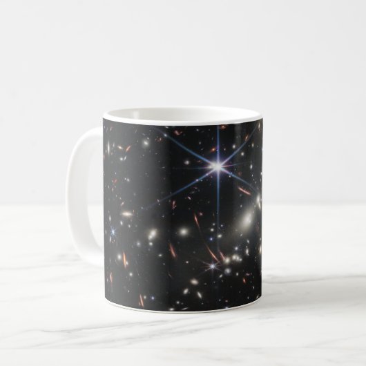 WebbS erste tiefe Feldansicht des Universums Kaffeetasse (Vorderseite Links)