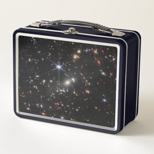 WebbS erste tiefe Feldansicht des Universums Metall Brotdose (Vorderseite)