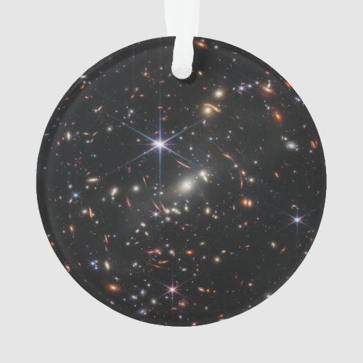 WebbS erste tiefe Feldansicht des Universums Ornament (Rückseite)