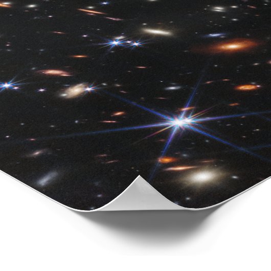 "Webb's First Deep Field" - James Webb Telescope Poster (Ecke)