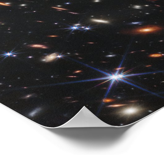 Webb's First Deep Field James Webb Telescope Poster (Ecke)