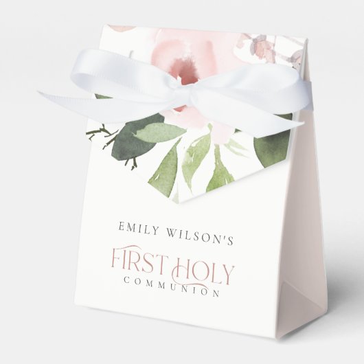 WEBBUSH PINK ROSE FLORAL ERSTER HOLZGEMEINSCHAFT GESCHENKSCHACHTEL (Vorderseite)