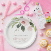 WEBBUSH PINK ROSE FLORAL ERSTER HOLZGEMEINSCHAFT PAPPTELLER (Party)