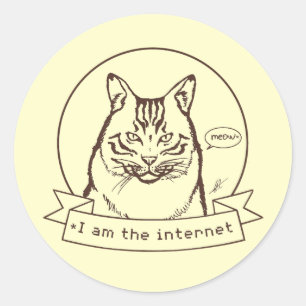 WebCat Runder Aufkleber