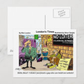 Webdesign Beggar Funny gibt T-Shirts & Sammlerstüc Postkarte (Vorne/Hinten)