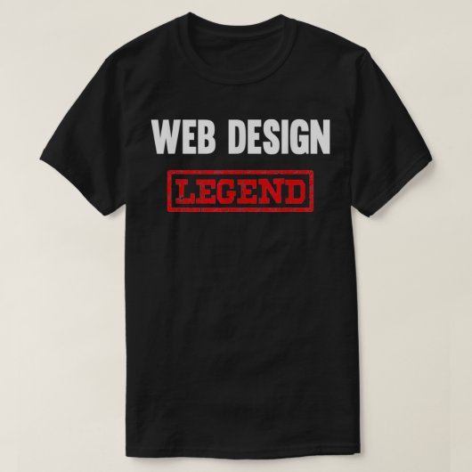 Webdesign Legend Website-Coding-Entwickler T-Shirt (Design vorne)