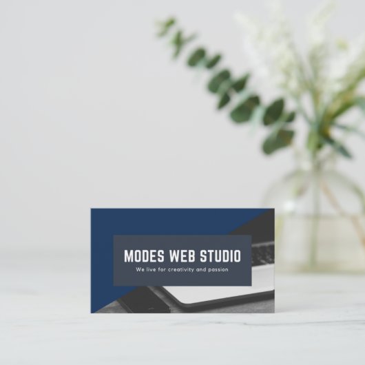 Webdesign Visitenkarte (Stehend Vorderseite)