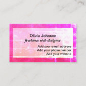 Webdesigner freelance digitale Nomaden bunt Visitenkarte (Vorderseite)