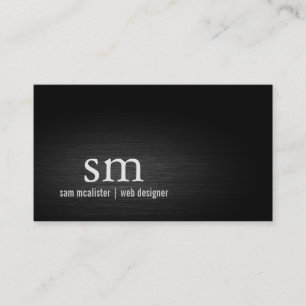 Webdesigner Internet Technisches Monogramm Visitenkarte