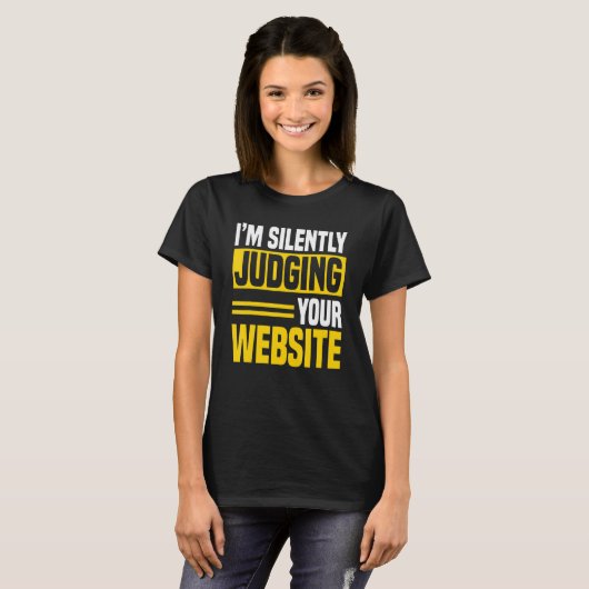 Webentwickler Coder Computer Website Programmierer T-Shirt (Vorne ganz)