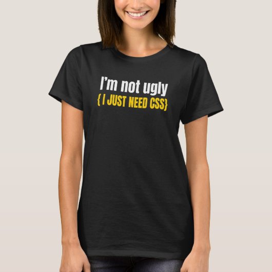 Webentwickler Css Website Programmierer Coder Comp T-Shirt (Vorderseite)