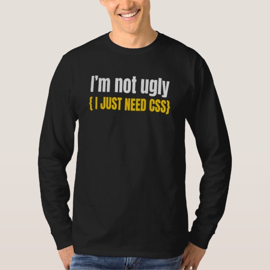 Webentwickler Css Website Programmierer Coder Comp T-Shirt (Vorderseite)