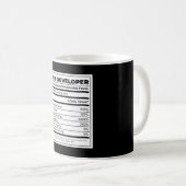 Webentwickler Funny neutritunales Geschenk Kaffeetasse (VorderseiteRechts)